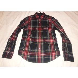 Plaid J. Crew “perfect-fit” button down